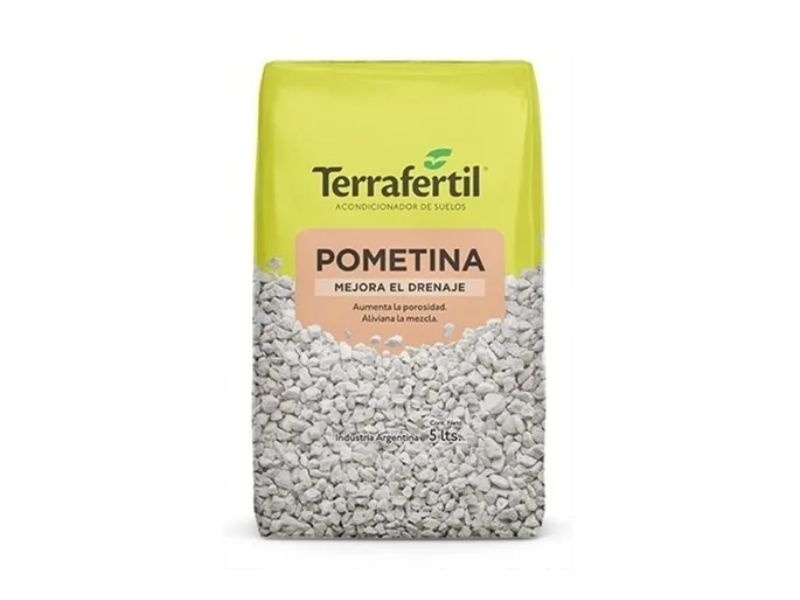 Terrafertil Pometina 5 Lt. Piedra Mejor Drenaje